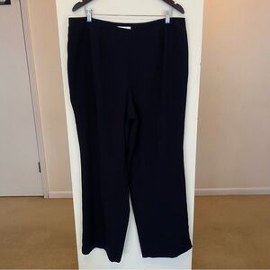 Isabella Womens Suits Black Lined Dress Pants Plus Size 18W